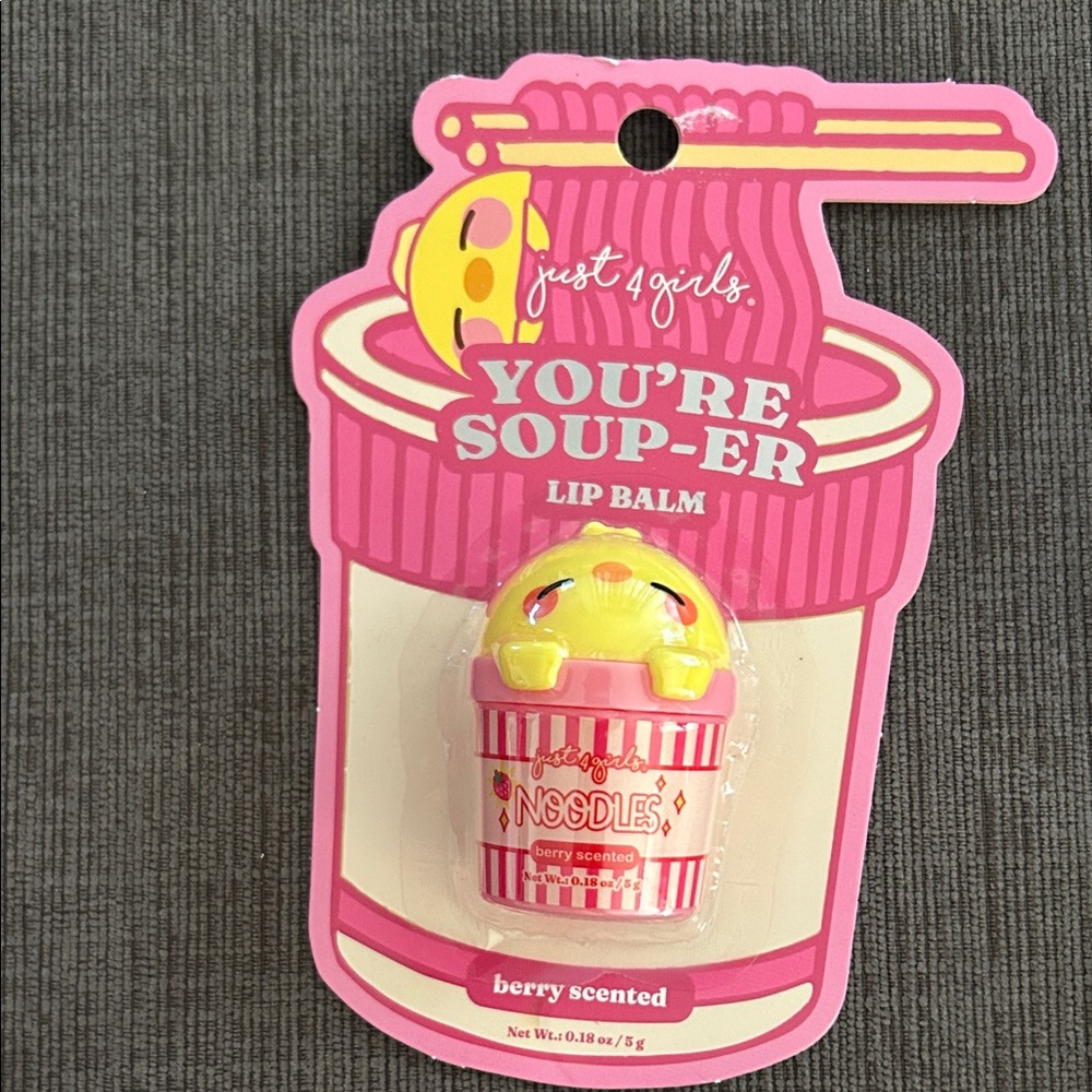 Kawaii Lip Balm | Noodles - You‘re Soup-Er | Berry Scented NEW